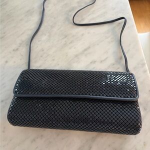 Whiting & Davis Blue Clutch/Shoulder Bag